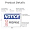 Signmission Propane OSHA Notice Sign, Aluminum, 10in W x 7in L, 2PK OS-2PACK-NS-A-710-L-17893 - alternate 6